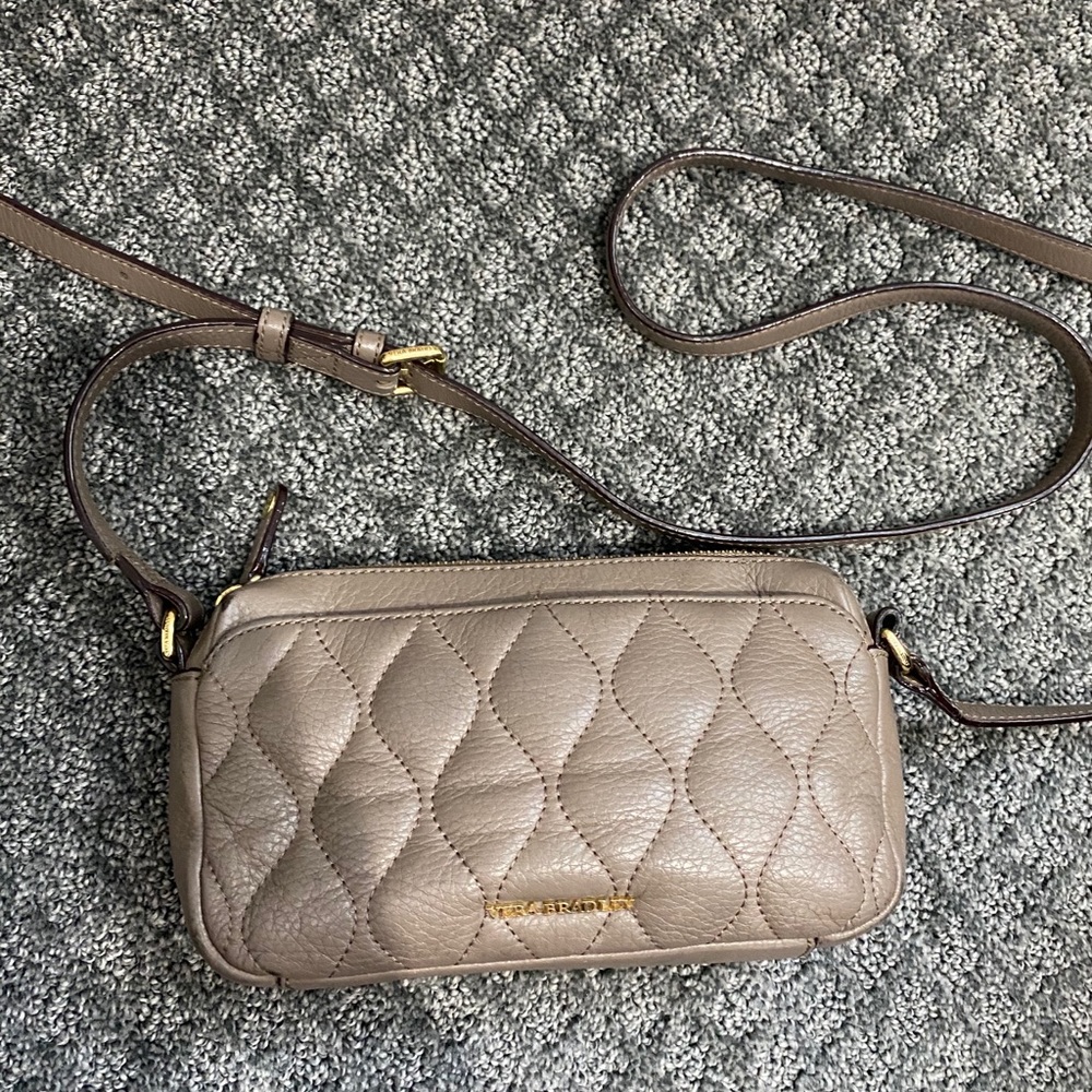 Vera Bradley Leather Quilted Satchel